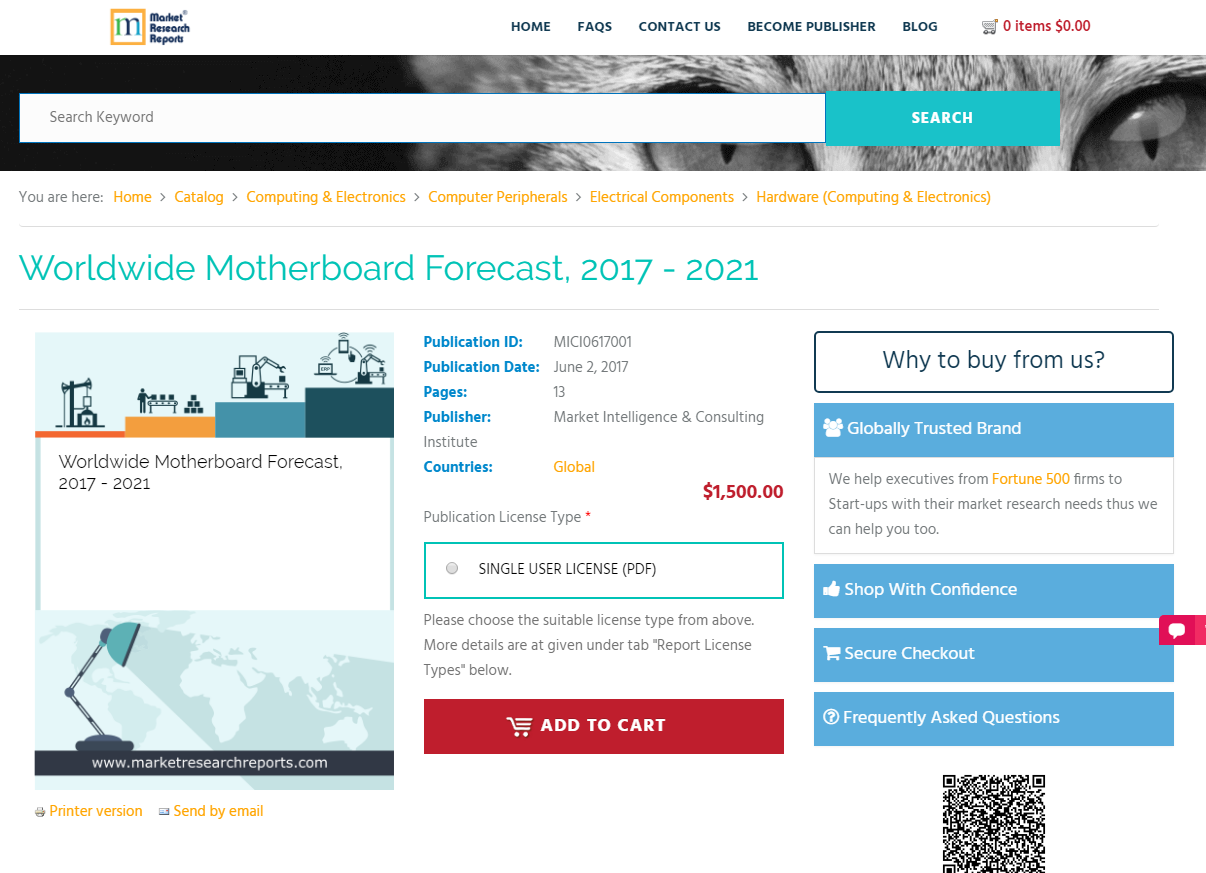 Worldwide Motherboard Forecast, 2017 - 2021'