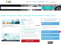 Global Atmospheric Water Generator Market Research Report