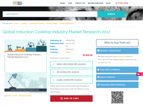Global Induction Cooktop Industry Market Research 2017'