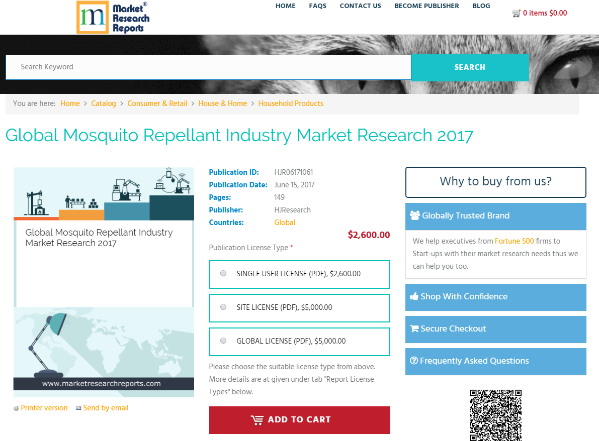 Global Mosquito Repellant Industry Market Research 2017