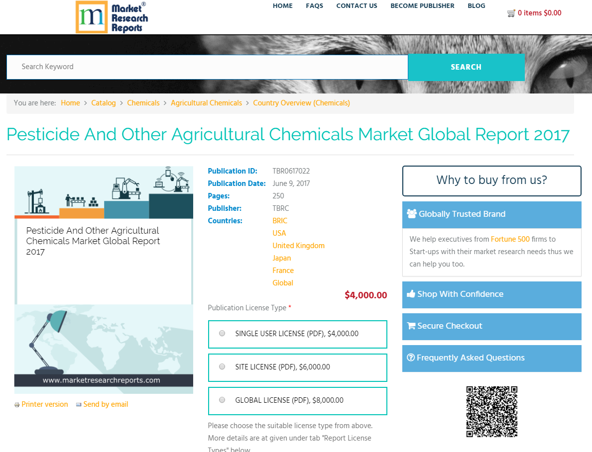 Pesticide And Other Agricultural Chemicals Market Global