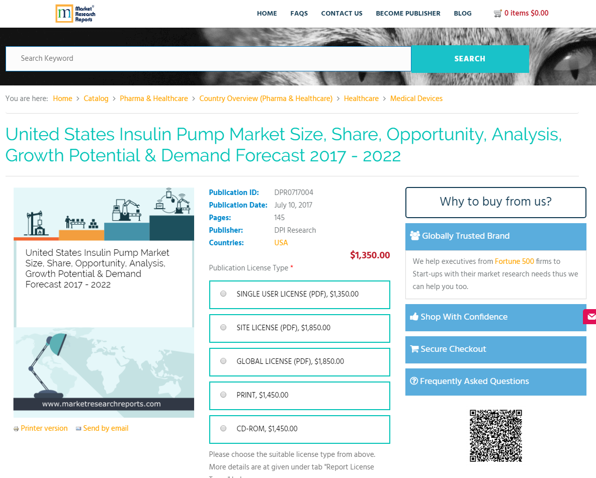 United States Insulin Pump Market Size, Share, Opportunity'