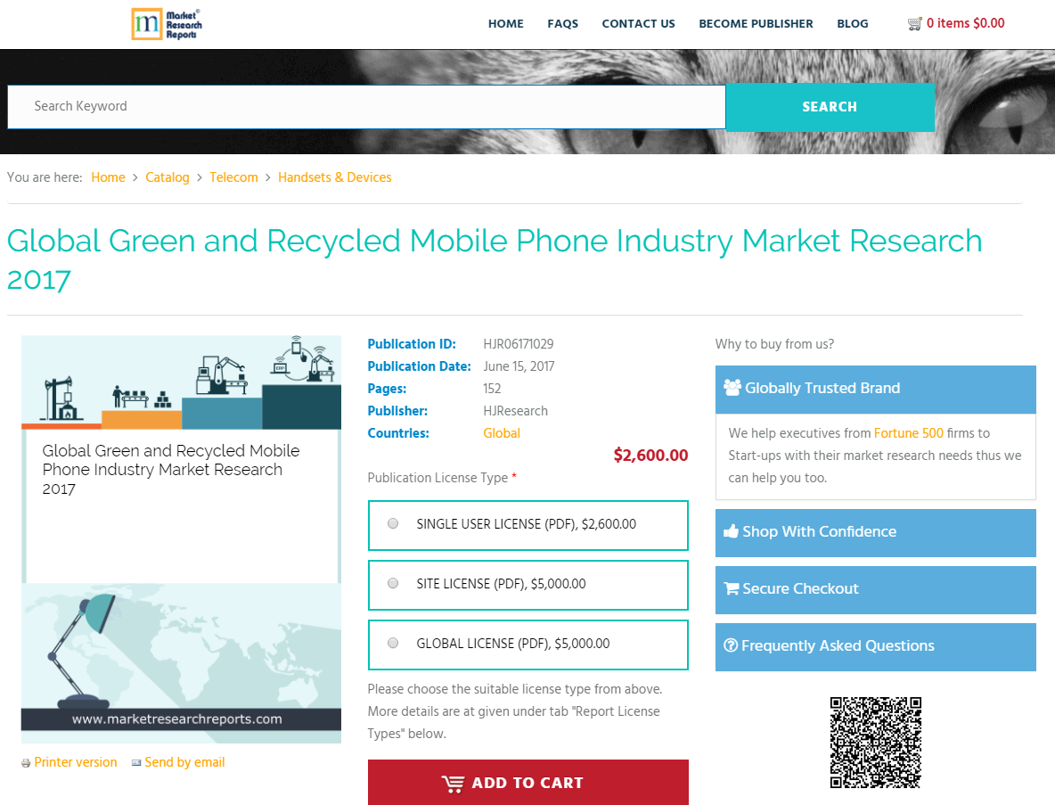 Global Green and Recycled Mobile Phone Industry Market