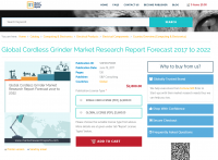 Global Cordless Grinder Market Research Report Forecast 2017