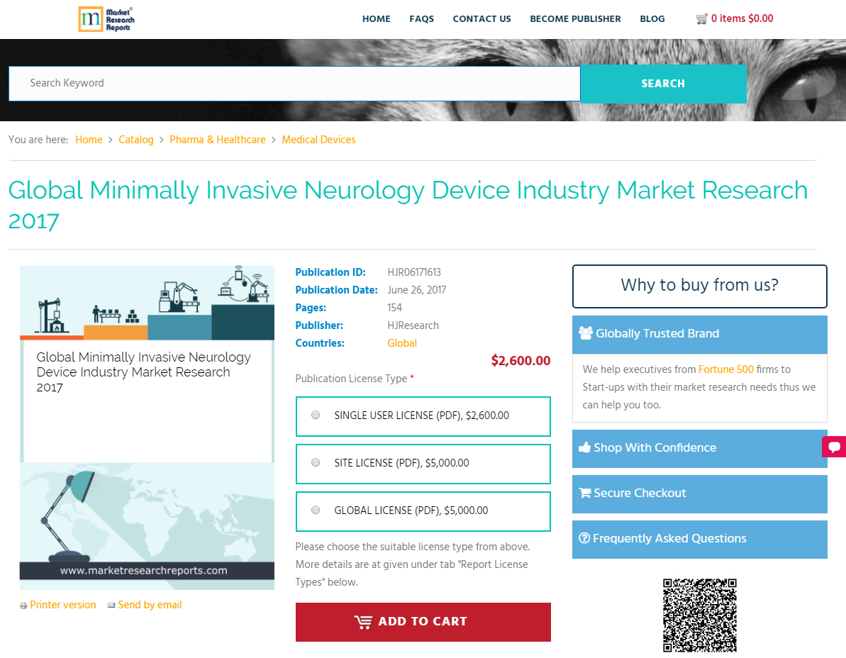 Global Minimally Invasive Neurology Device Industry Market'