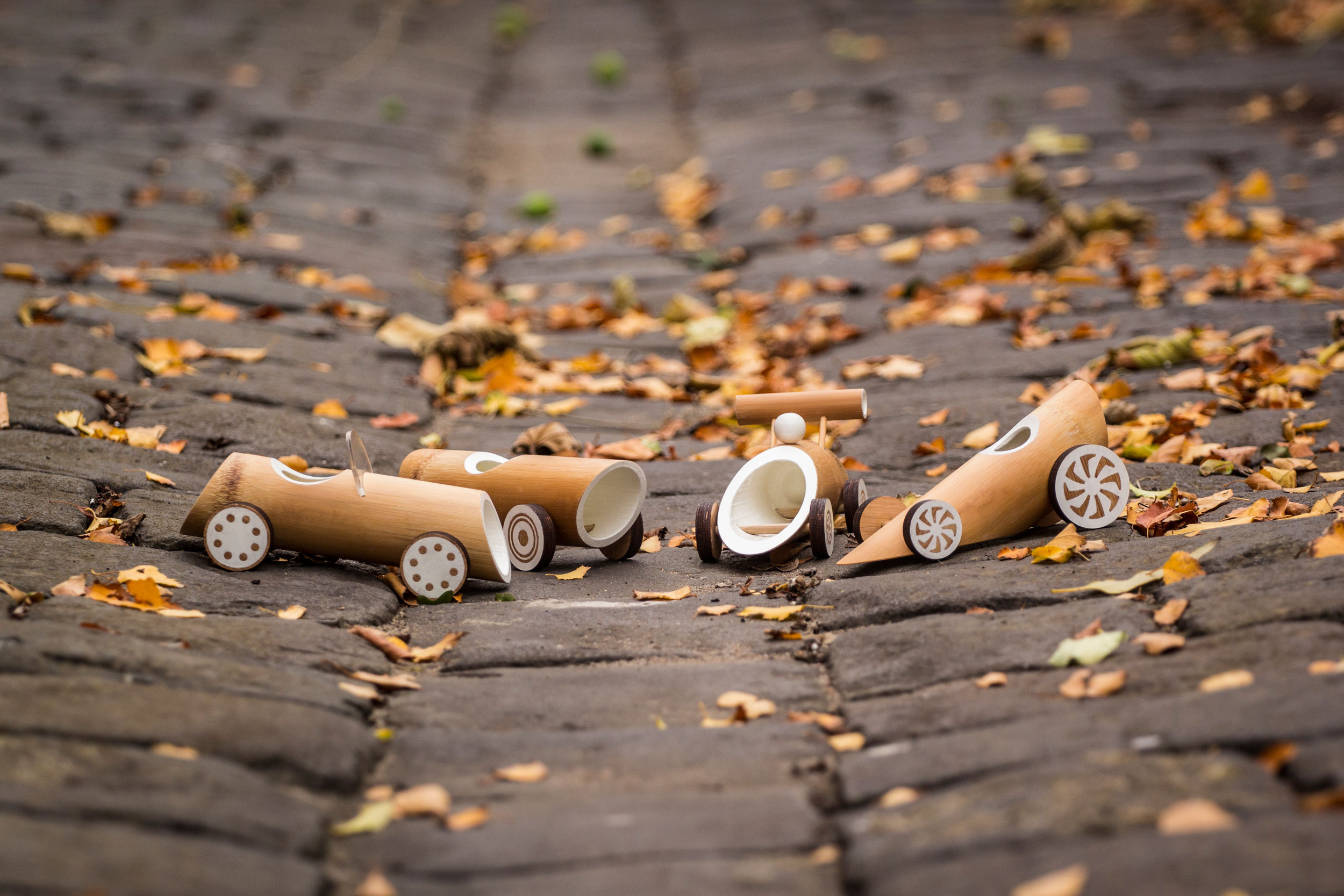 Eco-friendly bamboo toy cars'