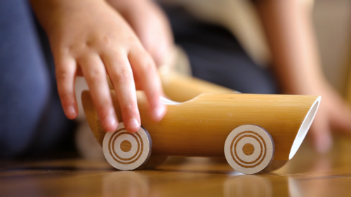 Bamboo toy cars playtime-2'