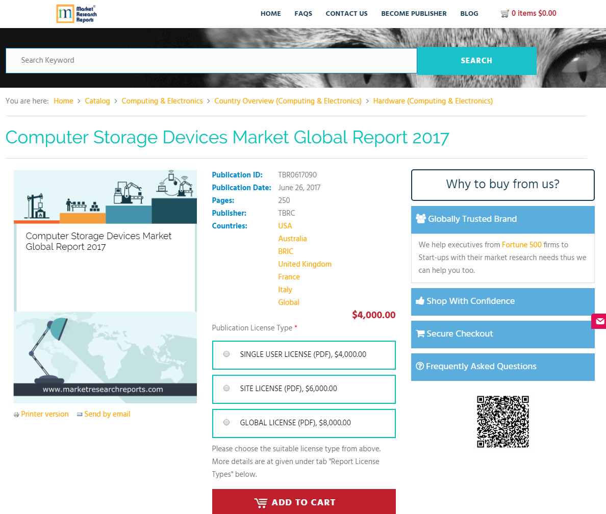 Computer Storage Devices Market Global Report 2017'