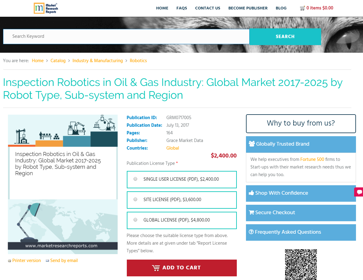 Inspection Robotics in Oil & Gas Industry: Global Ma