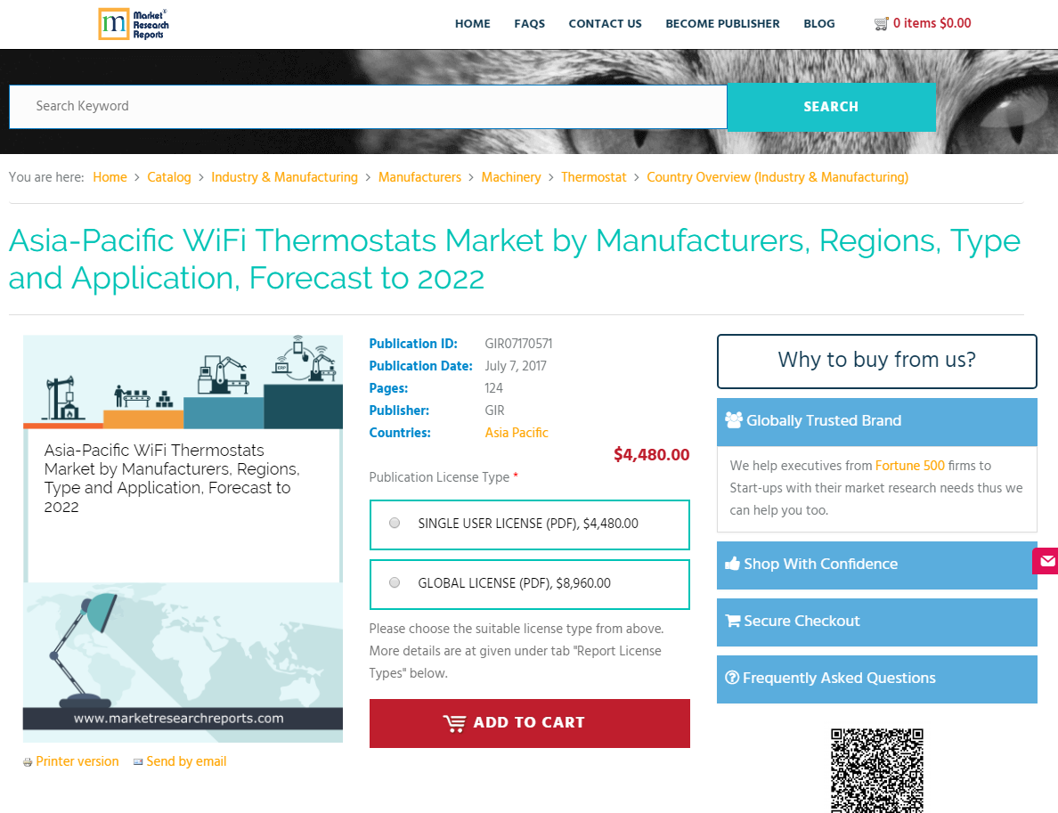 Asia-Pacific WiFi Thermostats Market by Manufacturers'