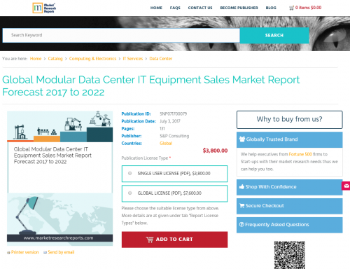 Global Modular Data Center IT Equipment Sales Market Report'