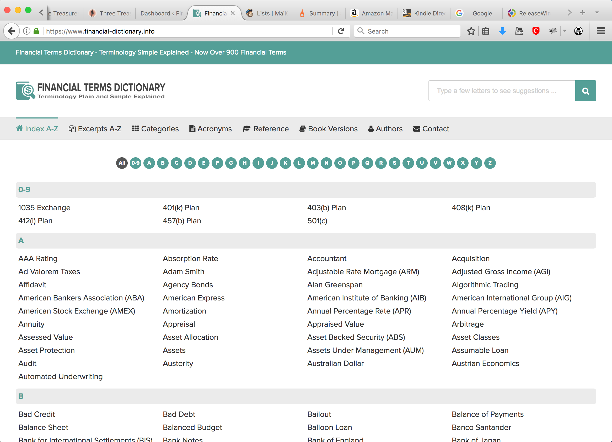 Screenshot Website'