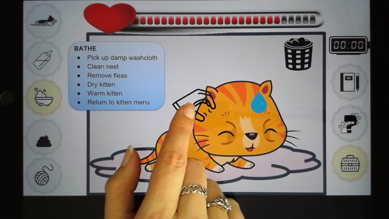 Kitten Simulation - Remove Fleas'