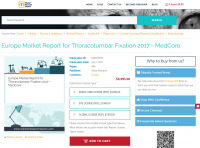 Europe Market Report for Thoracolumbar Fixation 2017