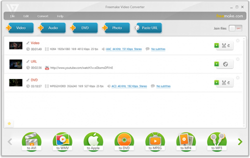 Freemake Video Converter Screenshot'