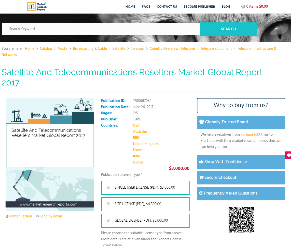 Satellite And Telecommunications Resellers Market Global