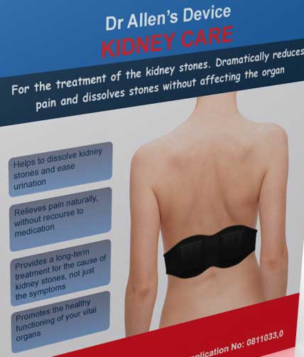 Treatment of kidney stones cause'