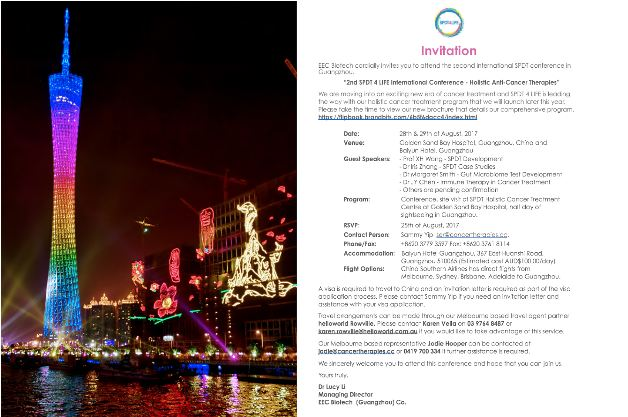 SPDT 4 LIFE International Conference - Holistic Anti-Cancer'