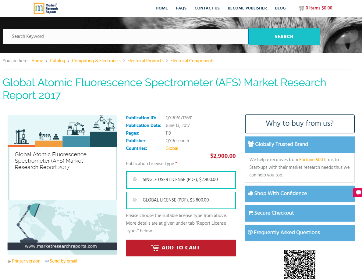Global Atomic Fluorescence Spectrometer (AFS) Market'