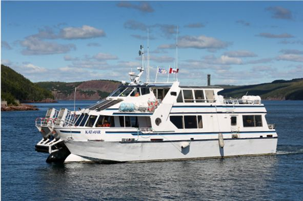 The 73&rsquo;, 250 passenger catamaran Katmar.'