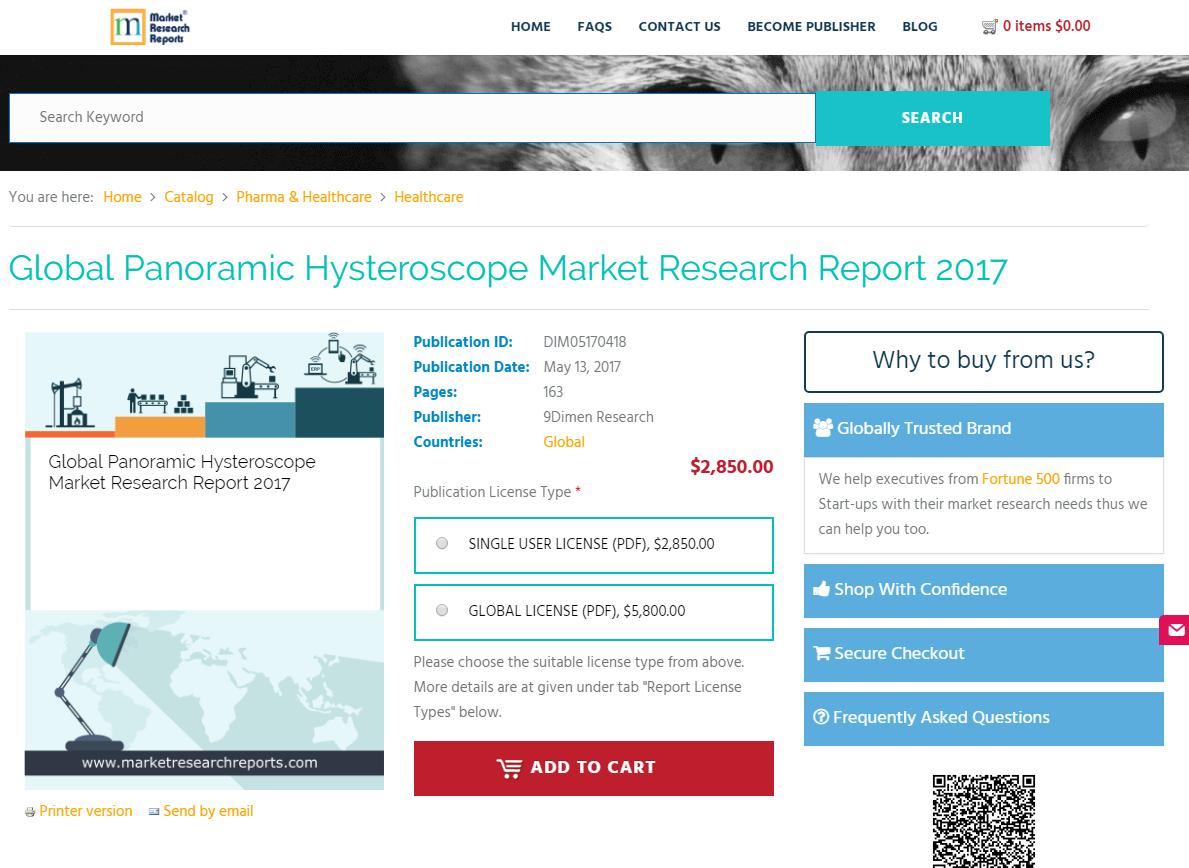 Global Panoramic Hysteroscope Market Research Report 2017