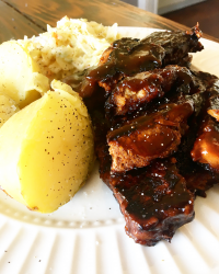 Succulent Vegan Ribs from Nick's Kitchen in Daly City,