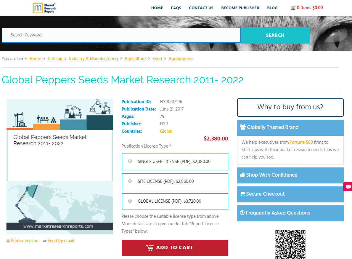 Global Peppers Seeds Market Research 2011 - 2022
