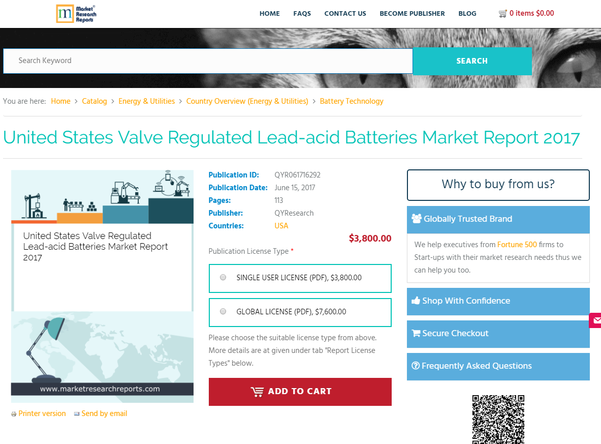 United States Valve Regulated Lead-acid Batteries Market'