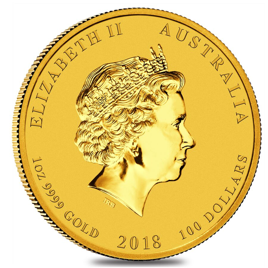 Lunar series Gold Year of the Dog Back