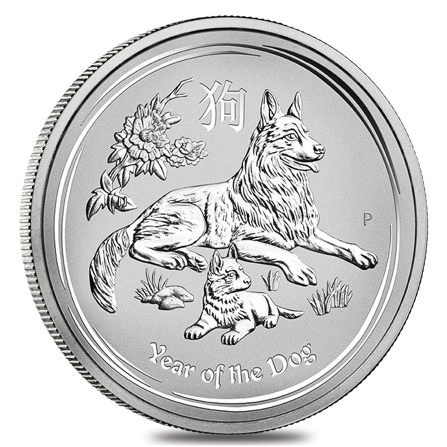 Lunar series Silver Year of the Dog'