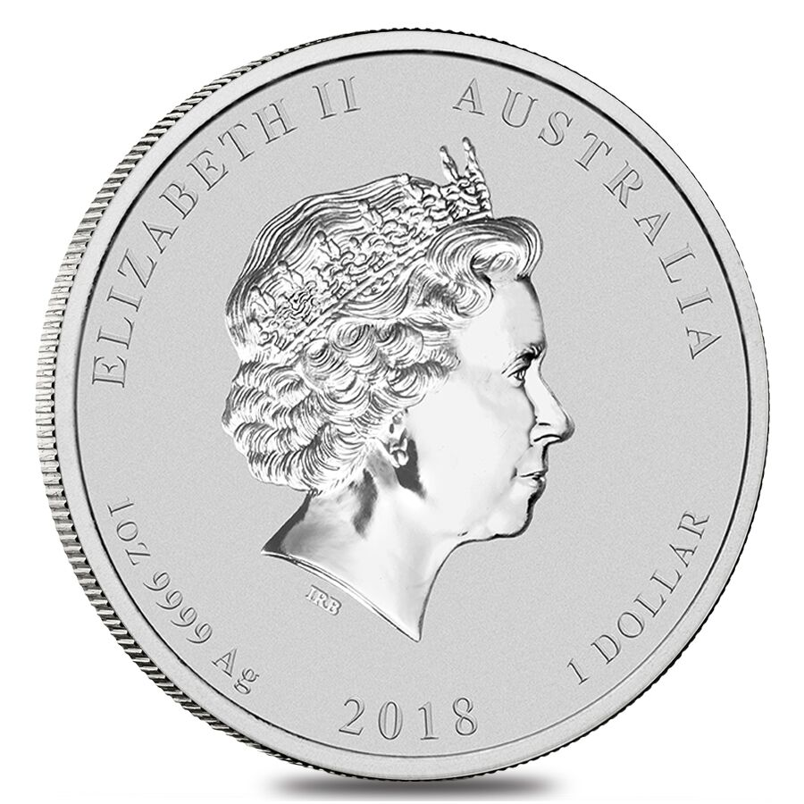 Lunar series Silver Year of the Dog Back