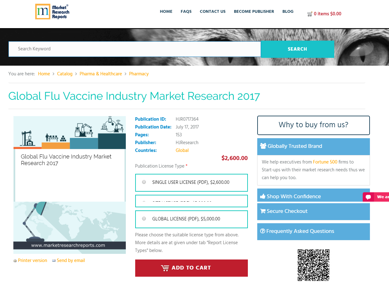 Global Flu Vaccine Industry Market Research 2017'