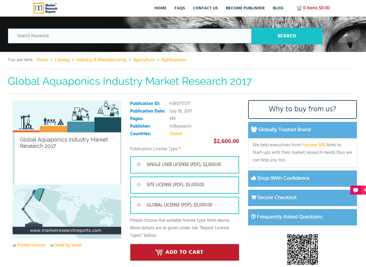 Global Aquaponics Industry Market Research 2017