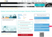 Global Automotive Heat Exchanger Industry Market Research