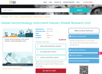 Global Hemorrheology Instrument Industry Market Research
