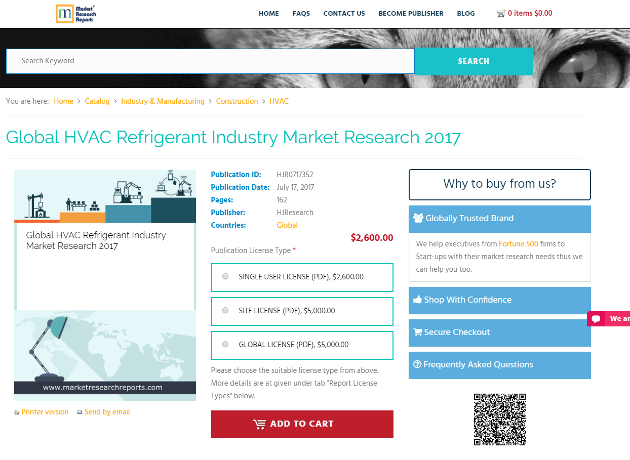 Global HVAC Refrigerant Industry Market Research 2017