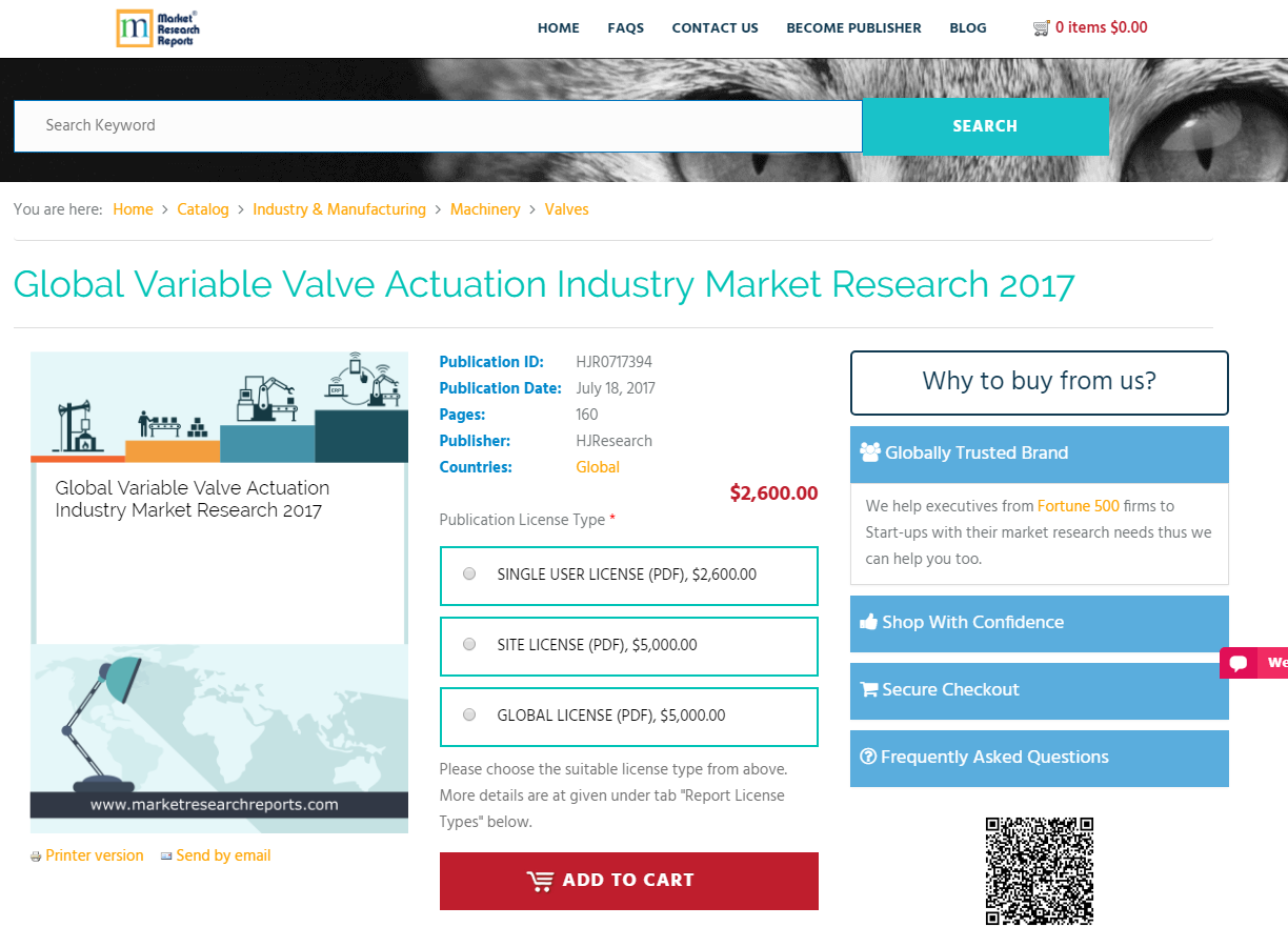 Global Variable Valve Actuation Industry Market Research