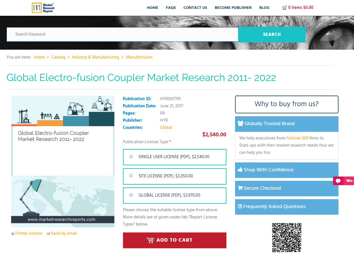 Global Electro-fusion Coupler Market Research 2011- 2022'