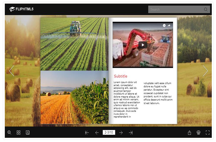 FlipHTML5 Introduces Agriculture Magazine Templates'