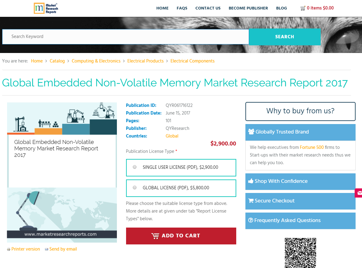 Global Embedded Non-Volatile Memory Market Research Report'