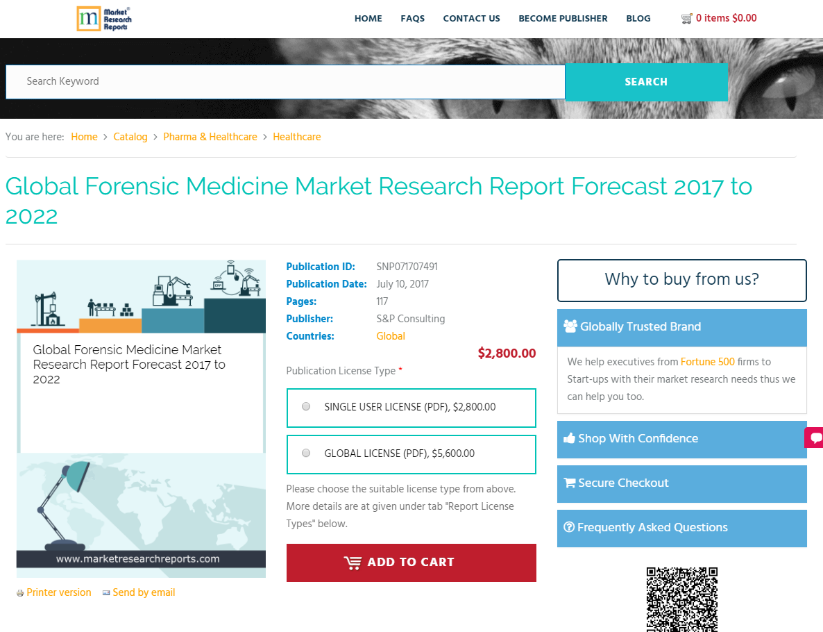 Global Forensic Medicine Market Research Report Forecast'