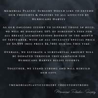 Hurricane Harvey Relief - Memorial Plastic Surgery