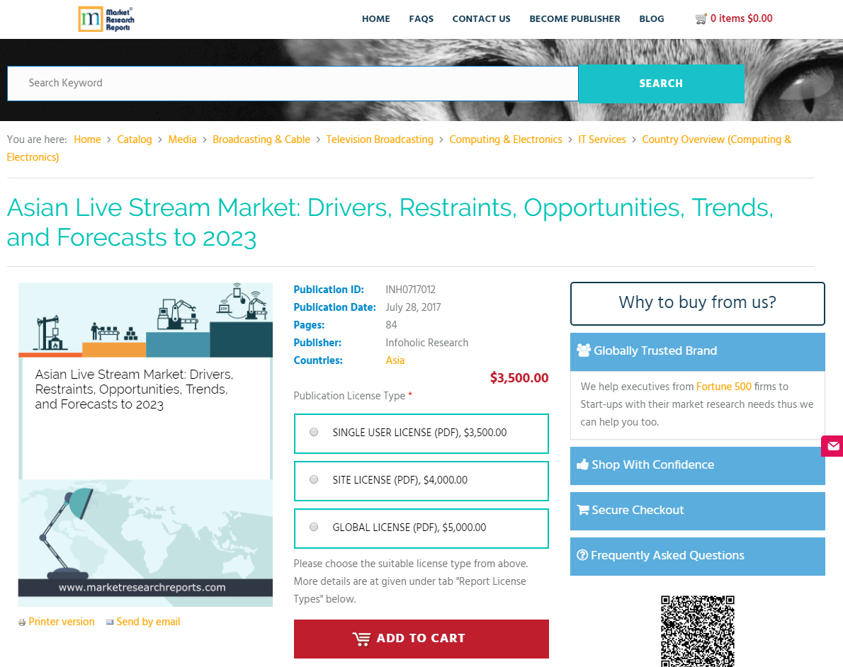 Asian Live Stream Market: Drivers, Restraints, Opportunities