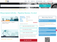 Rheumatoid Arthritis - Pipeline Review, H1 2017