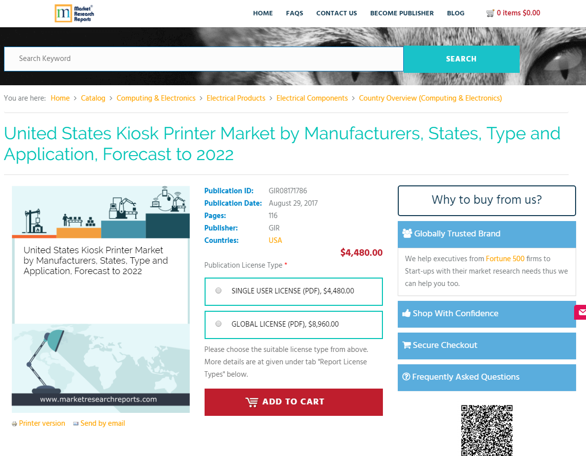 United States Kiosk Printer Market by Manufacturers, States'