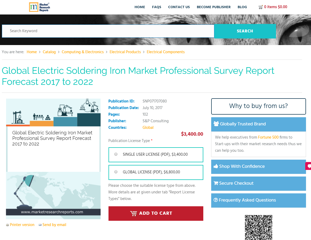 Global Electric Soldering Iron Market Professional Survey'