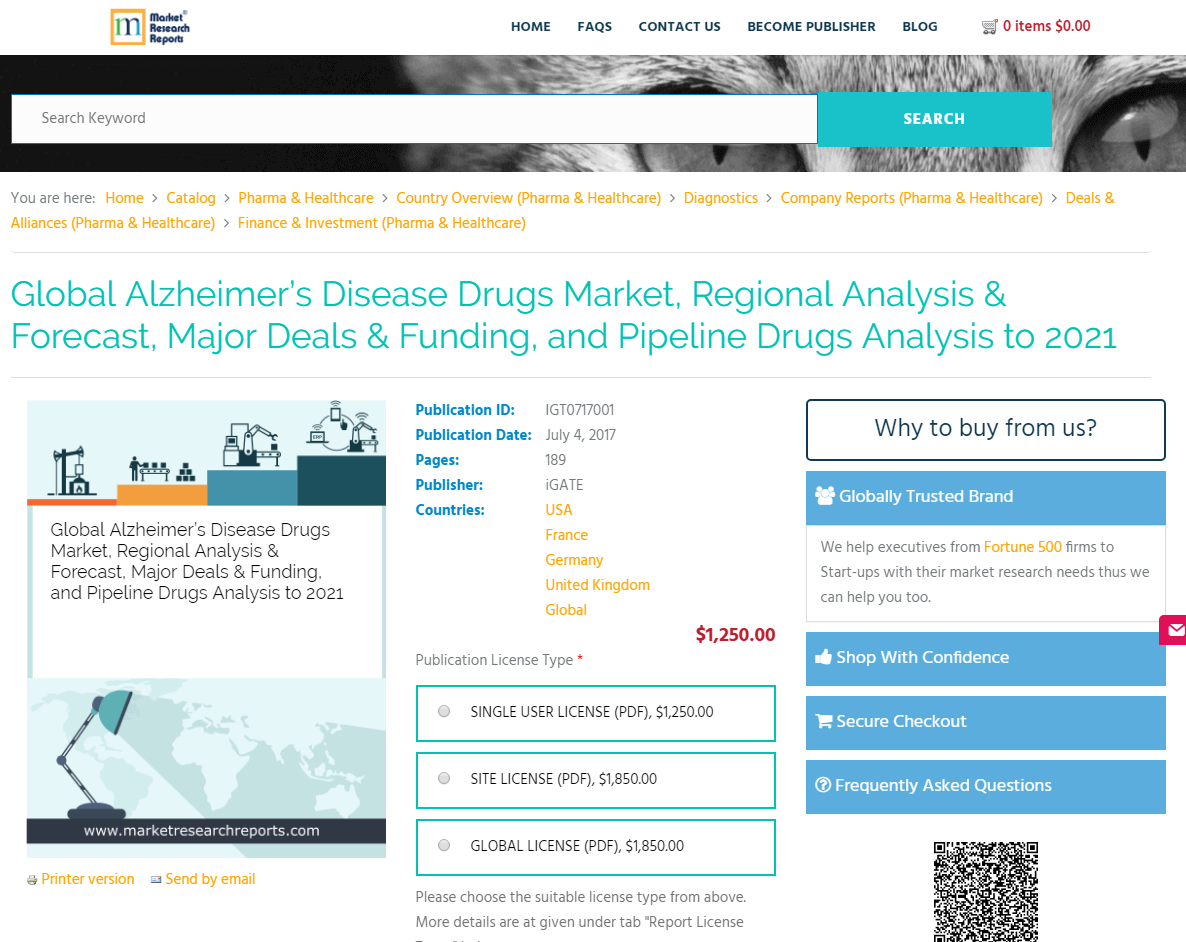 Global Alzheimer&rsquo;s Disease Drugs Market, Regional'