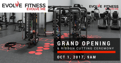 Evolve Fitness Announces Grand Opening Oct. 1, 2017'