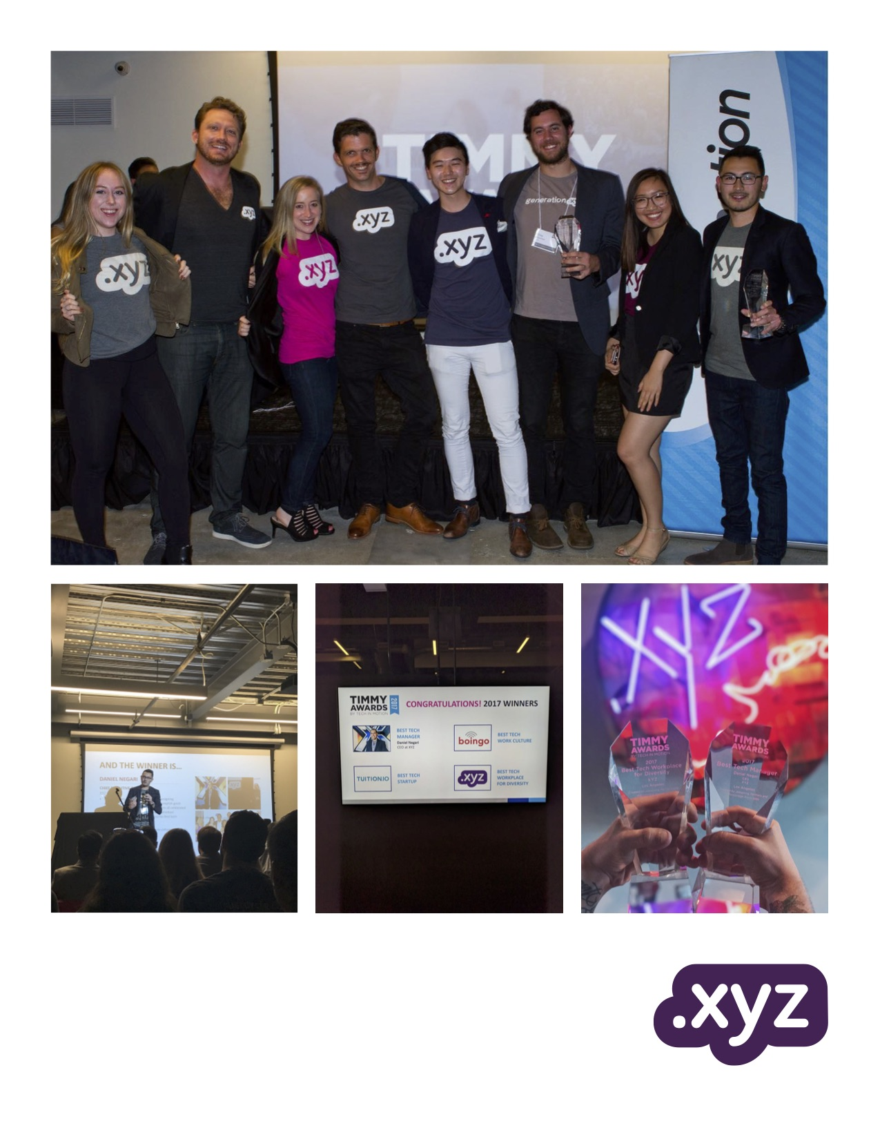 XYZ &CEODaniel Negari Win 2 Timmy Awards'