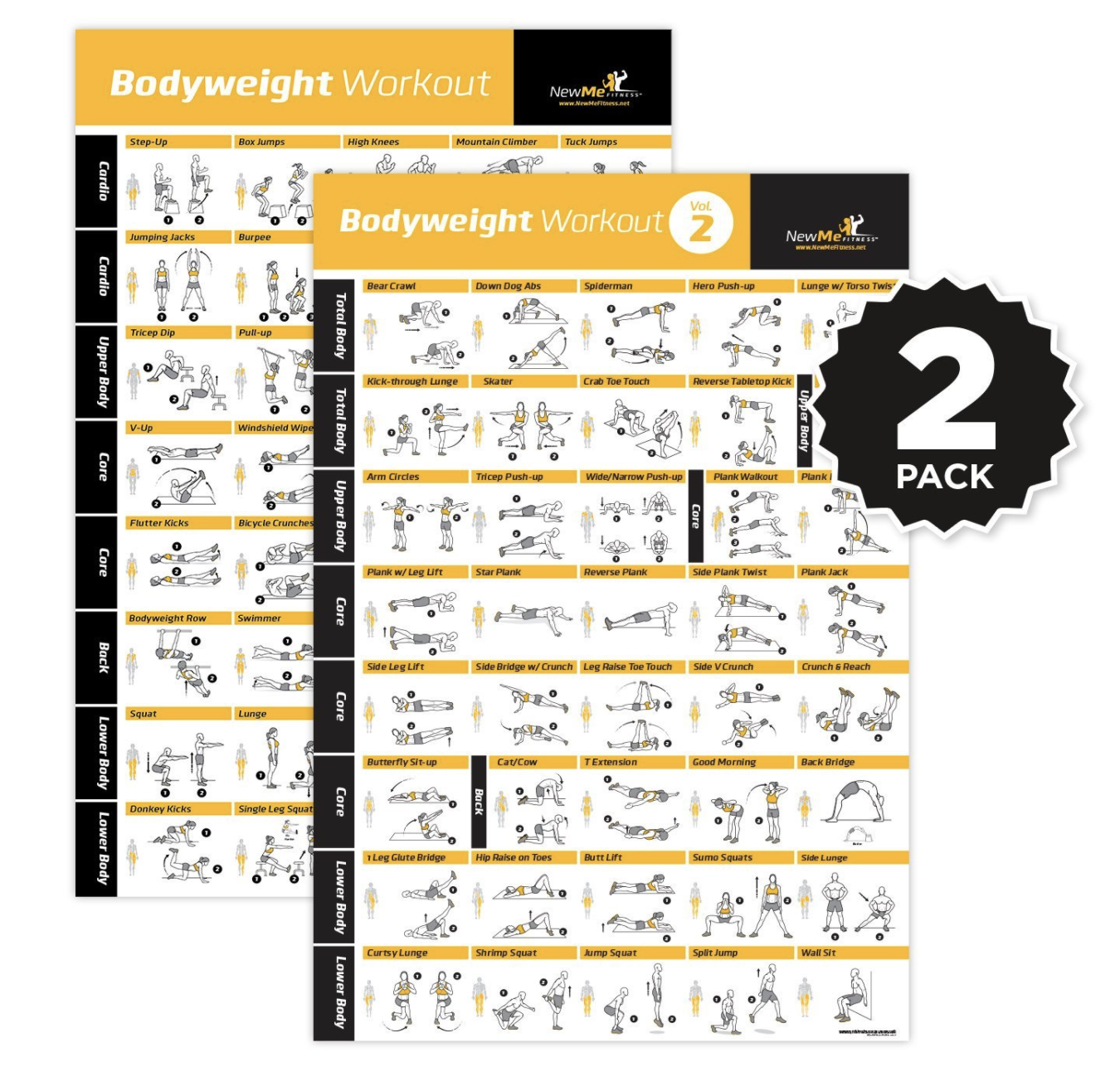 NewMe Fitness Offers Bodyweight Exercise Posters